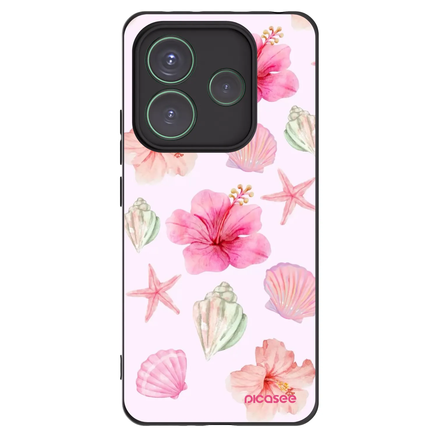 Picasee fekete szilikon tok az alábbi mobiltelefonokra Xiaomi Redmi Note 14 5G - Blush Lagoon