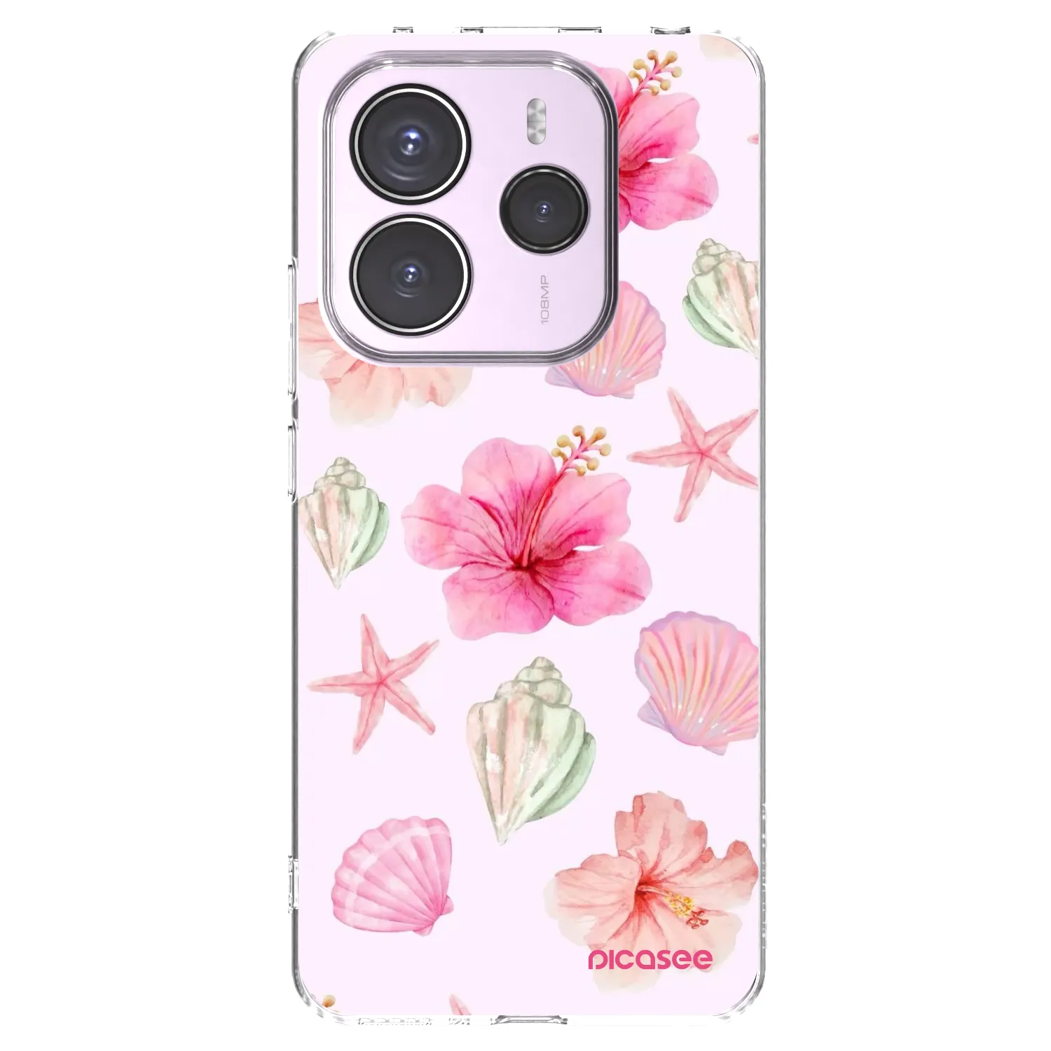 Picasee átlátszó szilikon tok az alábbi mobiltelefonokra Xiaomi Redmi Note 14 5G - Blush Lagoon