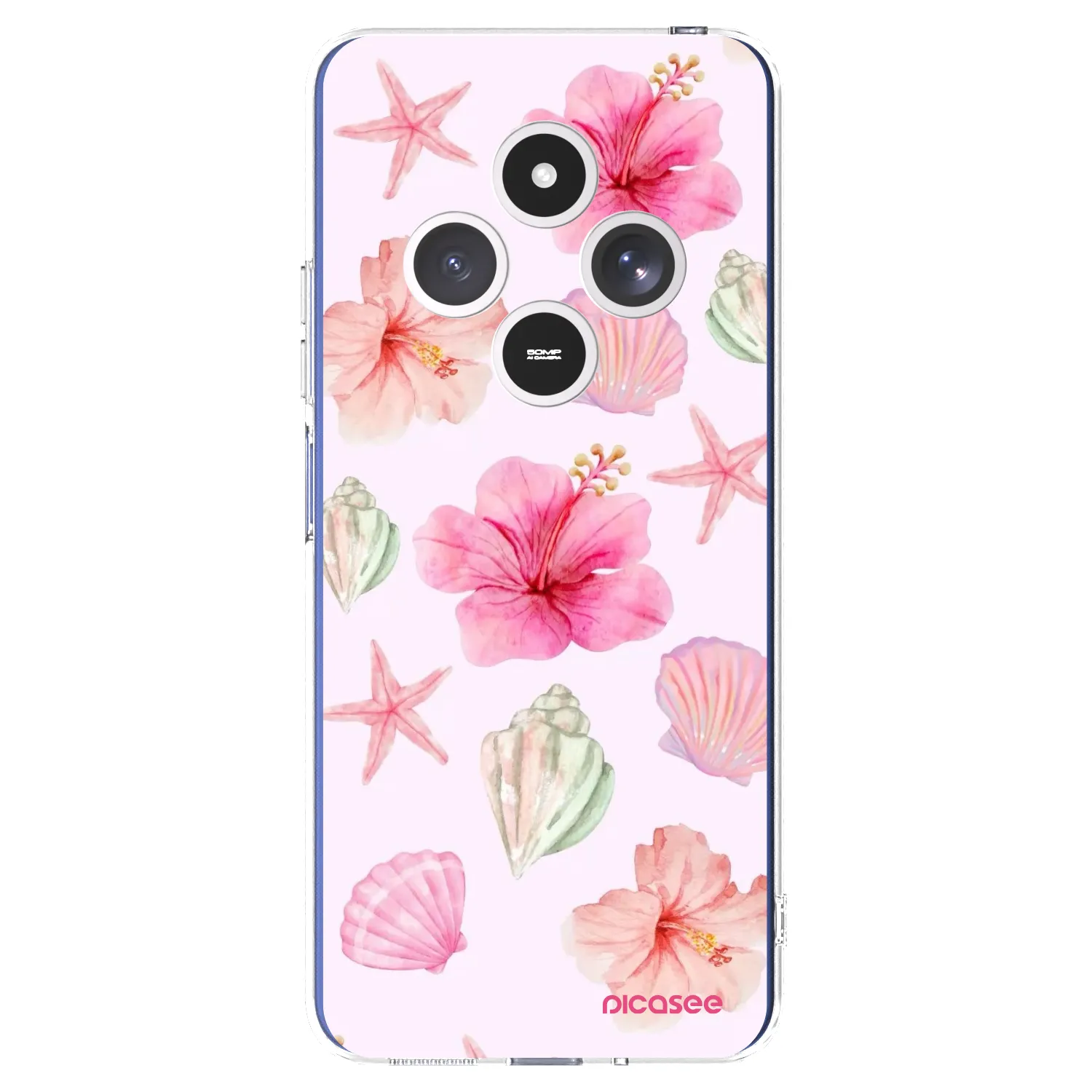 Picasee átlátszó szilikon tok az alábbi mobiltelefonokra Xiaomi Redmi 14C - Blush Lagoon