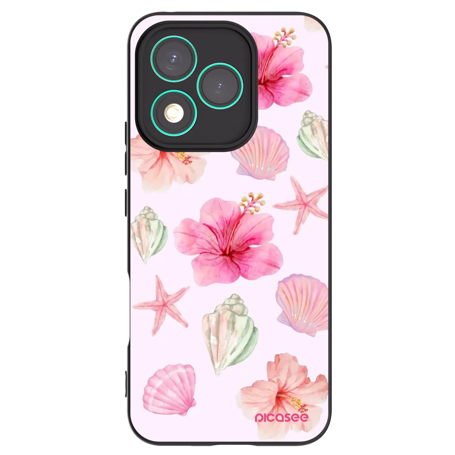 Picasee fekete szilikon tok az alábbi mobiltelefonokra Honor 400 Lite 5G - Blush Lagoon