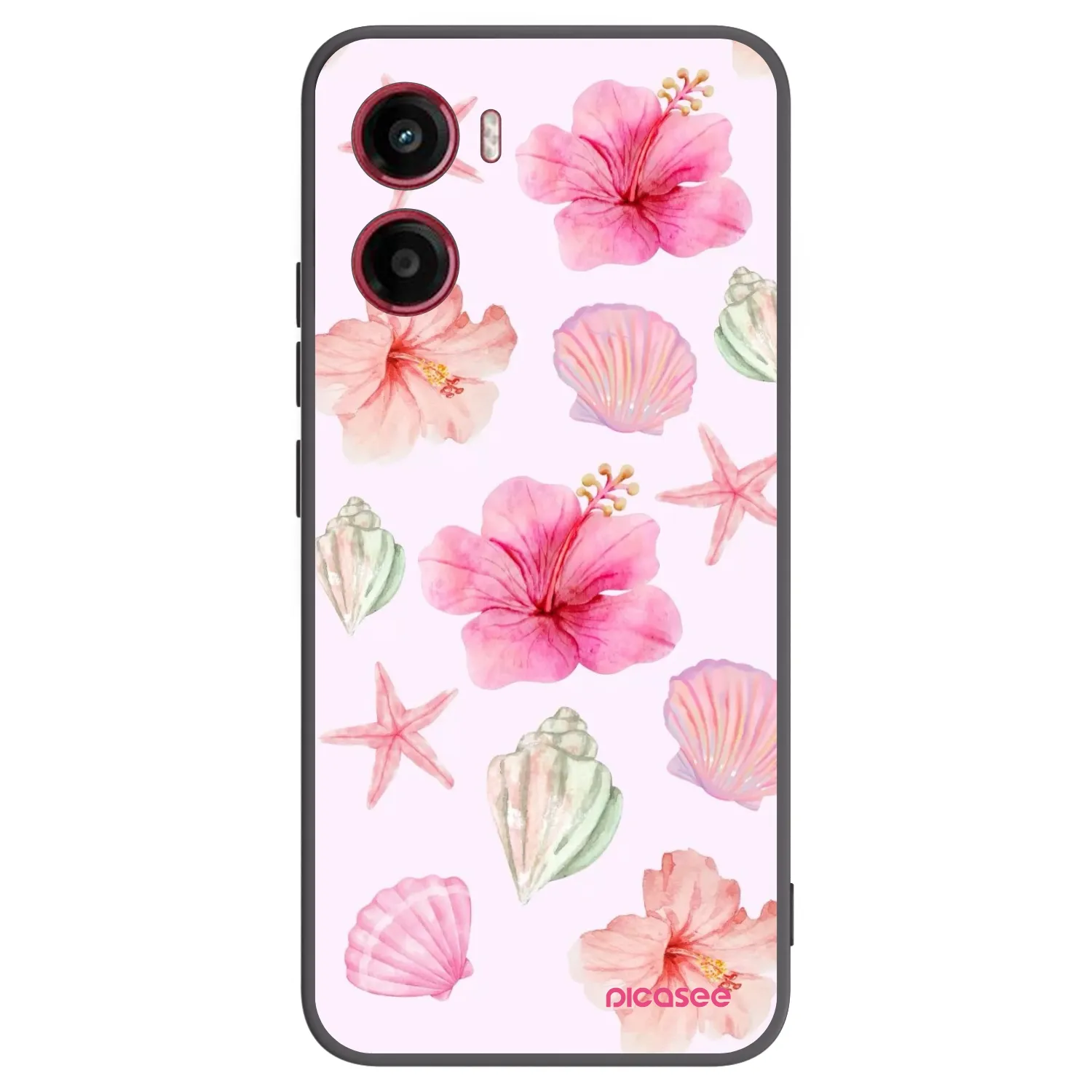 Picasee fekete szilikon tok az alábbi mobiltelefonokra Motorola Moto G05 - Blush Lagoon