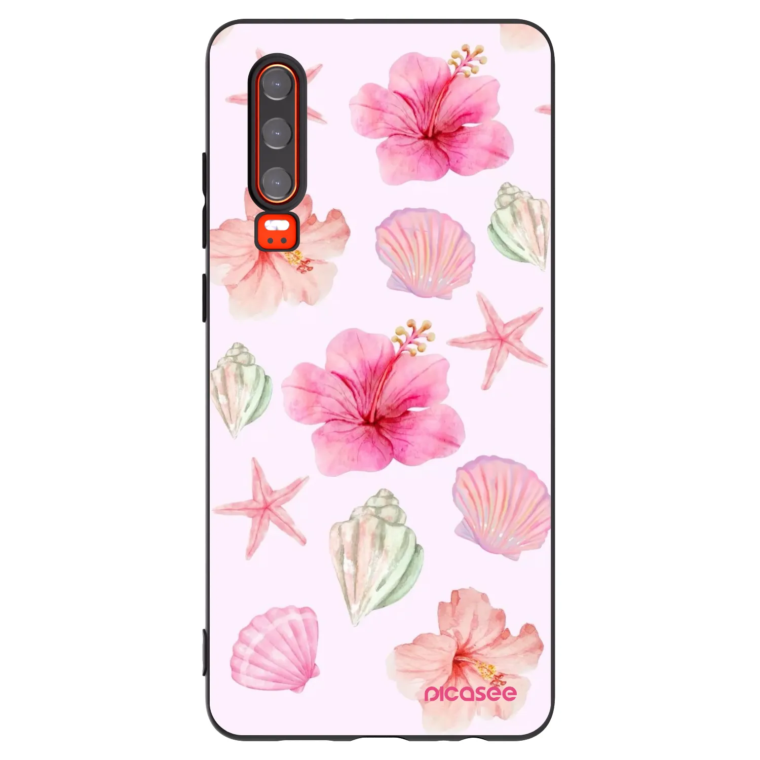 Picasee fekete szilikon tok az alábbi mobiltelefonokra Huawei P30 - Blush Lagoon