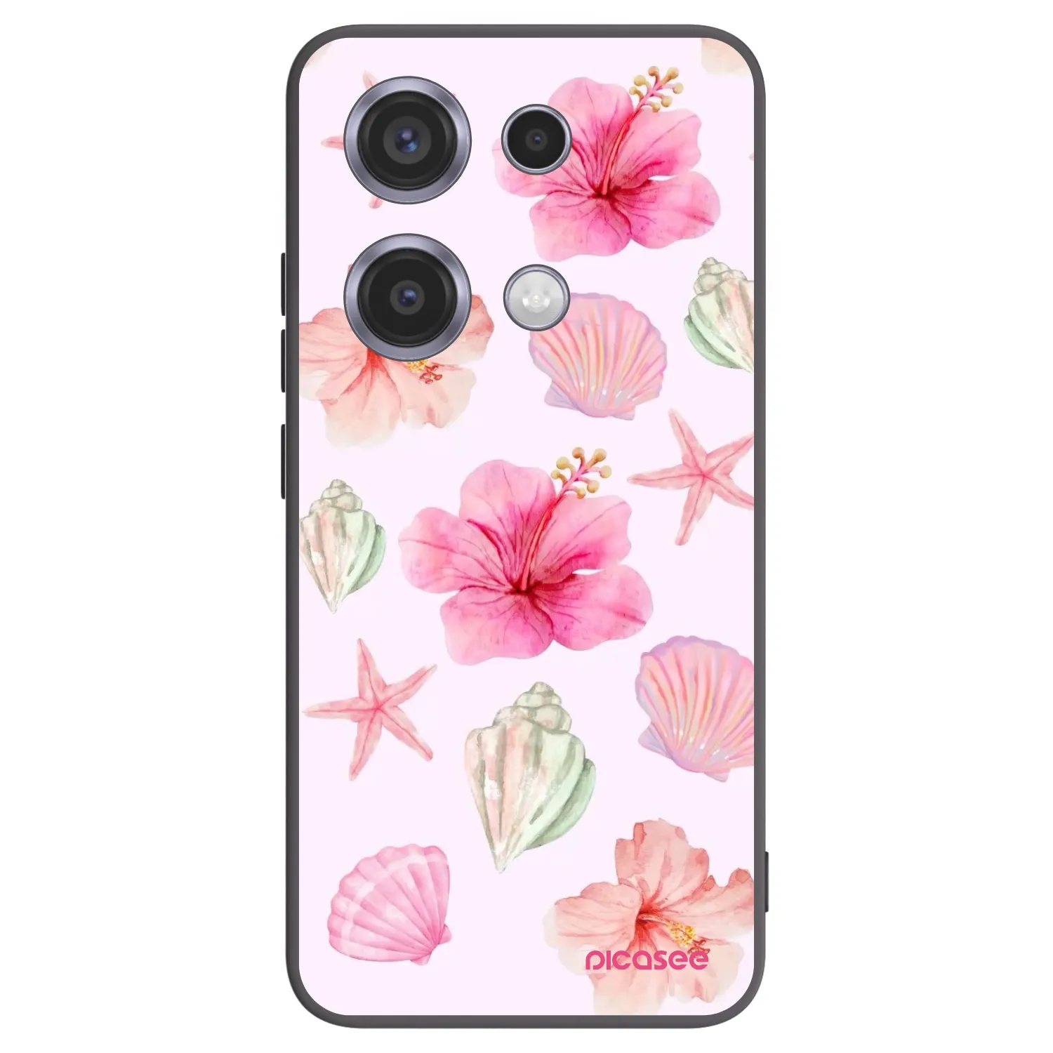 Picasee fekete szilikon tok az alábbi mobiltelefonokra Xiaomi Redmi Note 14S - Blush Lagoon