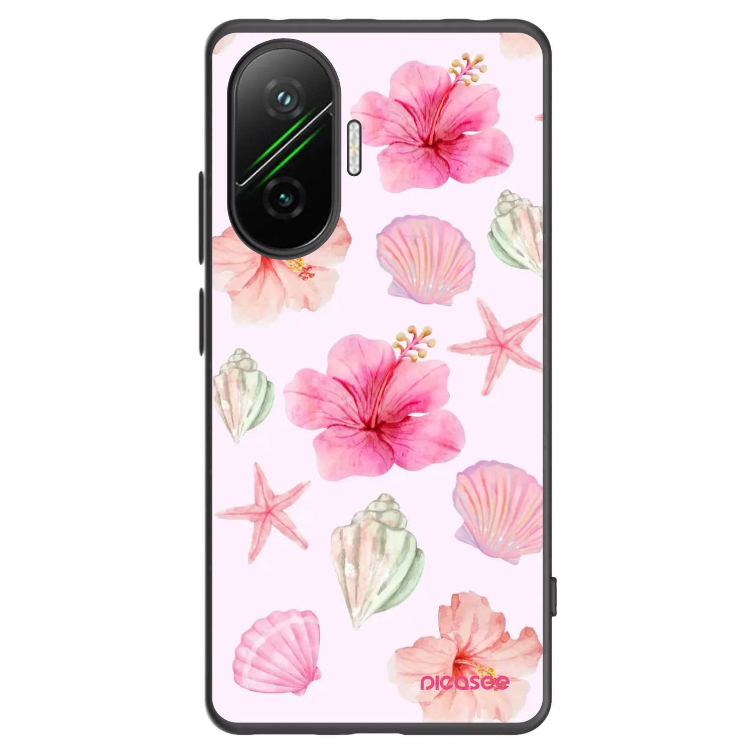 Picasee fekete szilikon tok az alábbi mobiltelefonokra Xiaomi Poco F7 5G - Blush Lagoon