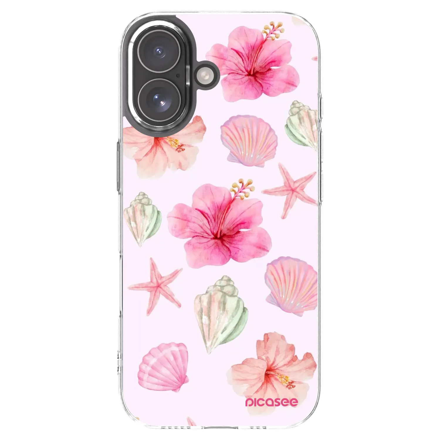Picasee átlátszó szilikon tok az alábbi mobiltelefonokra Apple iPhone 17 - Blush Lagoon
