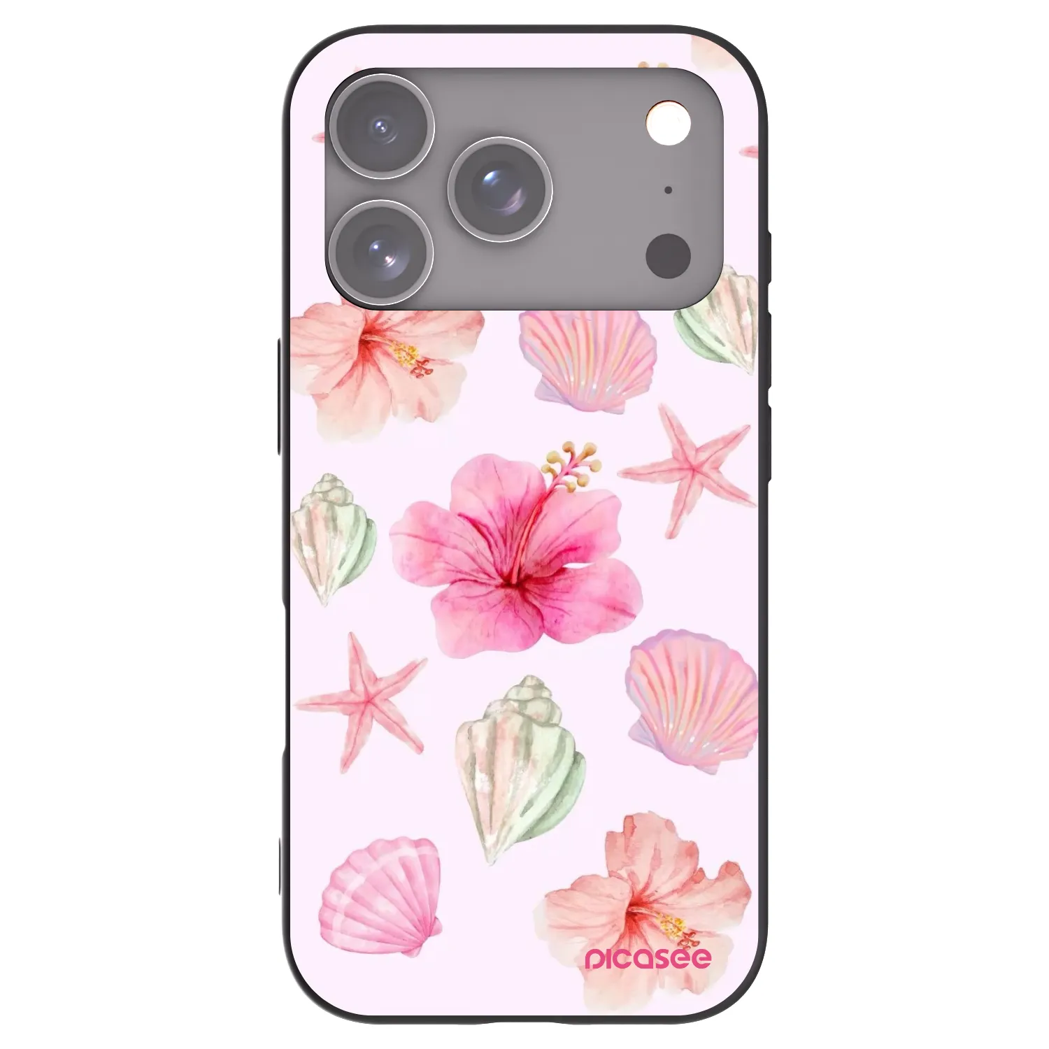 Picasee fekete szilikon tok az alábbi mobiltelefonokra Apple iPhone 17 Pro - Blush Lagoon