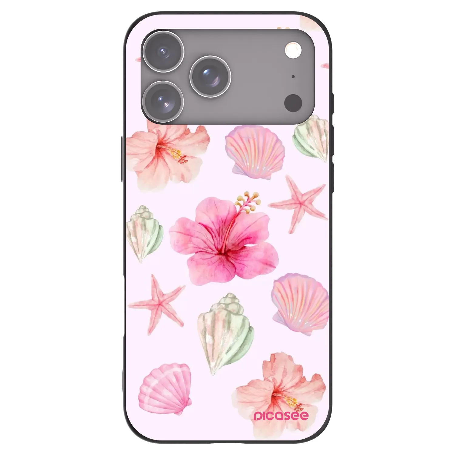 Picasee fekete szilikon tok az alábbi mobiltelefonokra Apple iPhone 17 Pro Max - Blush Lagoon