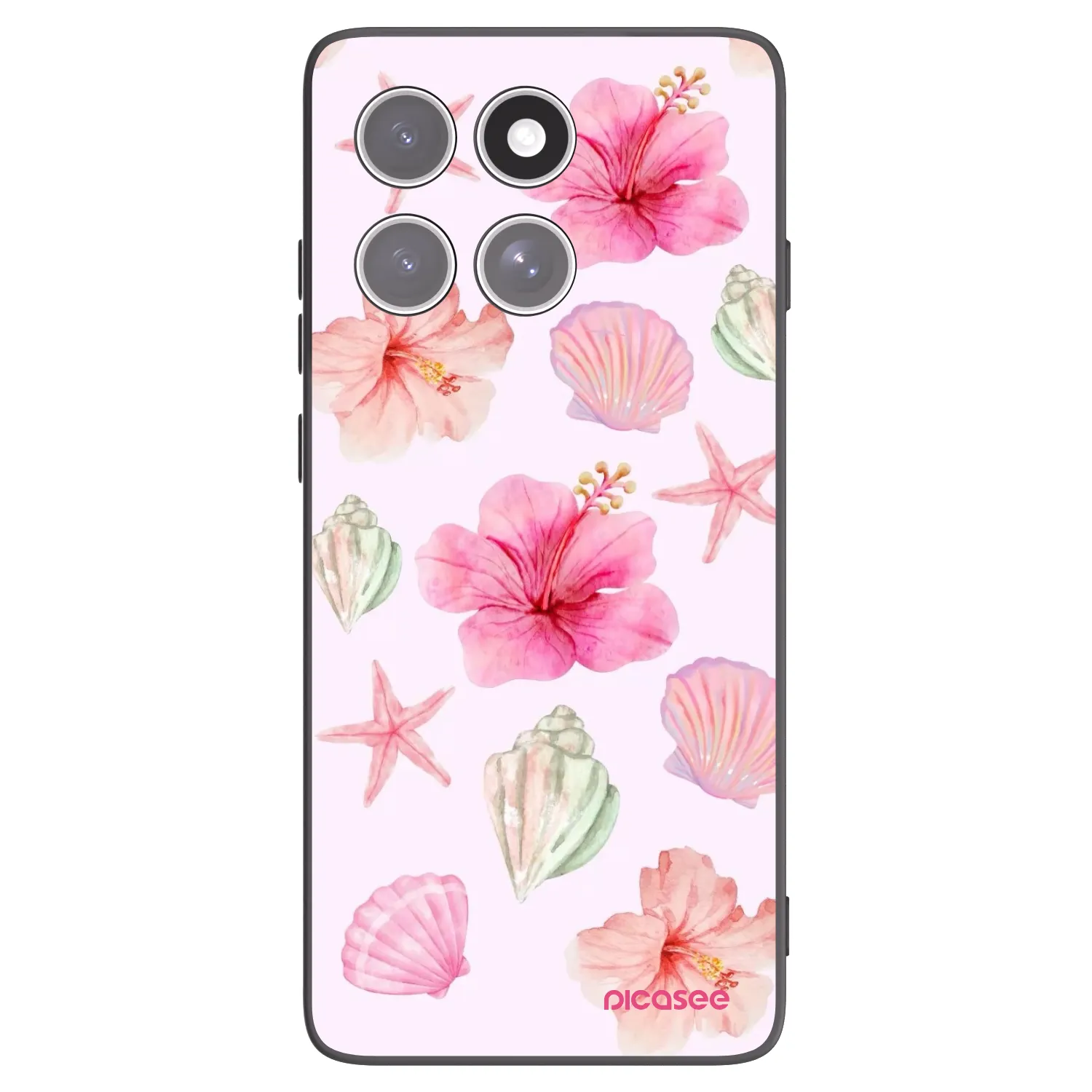 Picasee fekete szilikon tok az alábbi mobiltelefonokra Motorola Edge 60 Pro - Blush Lagoon