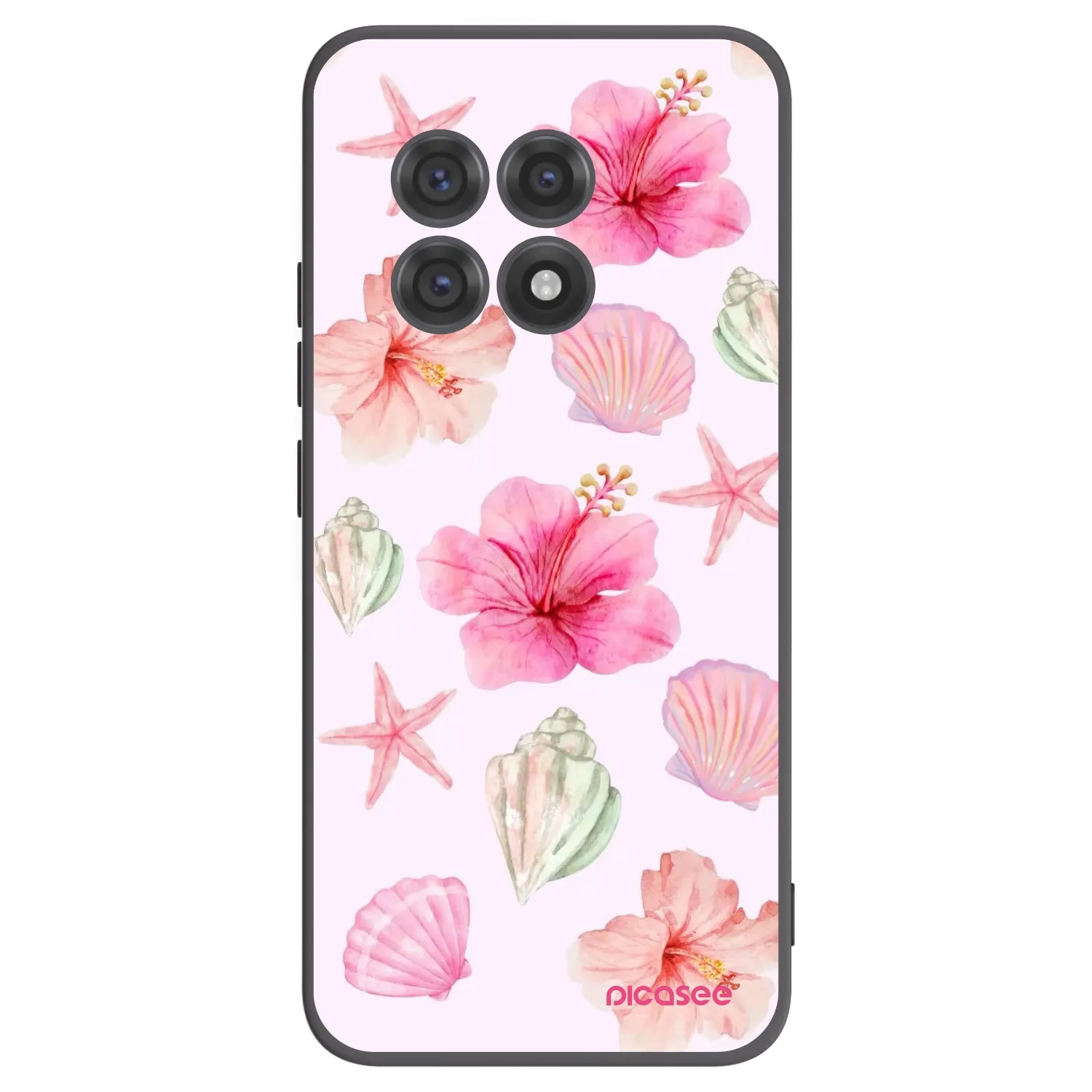 Picasee fekete szilikon tok az alábbi mobiltelefonokra OnePlus 13R 5G - Blush Lagoon
