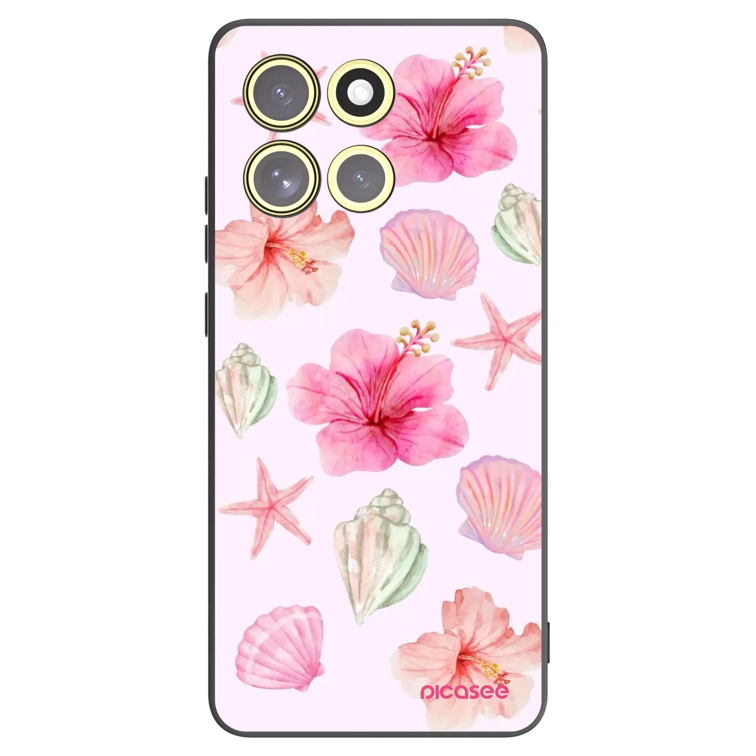 Picasee fekete szilikon tok az alábbi mobiltelefonokra Motorola Moto G86 5G - Blush Lagoon