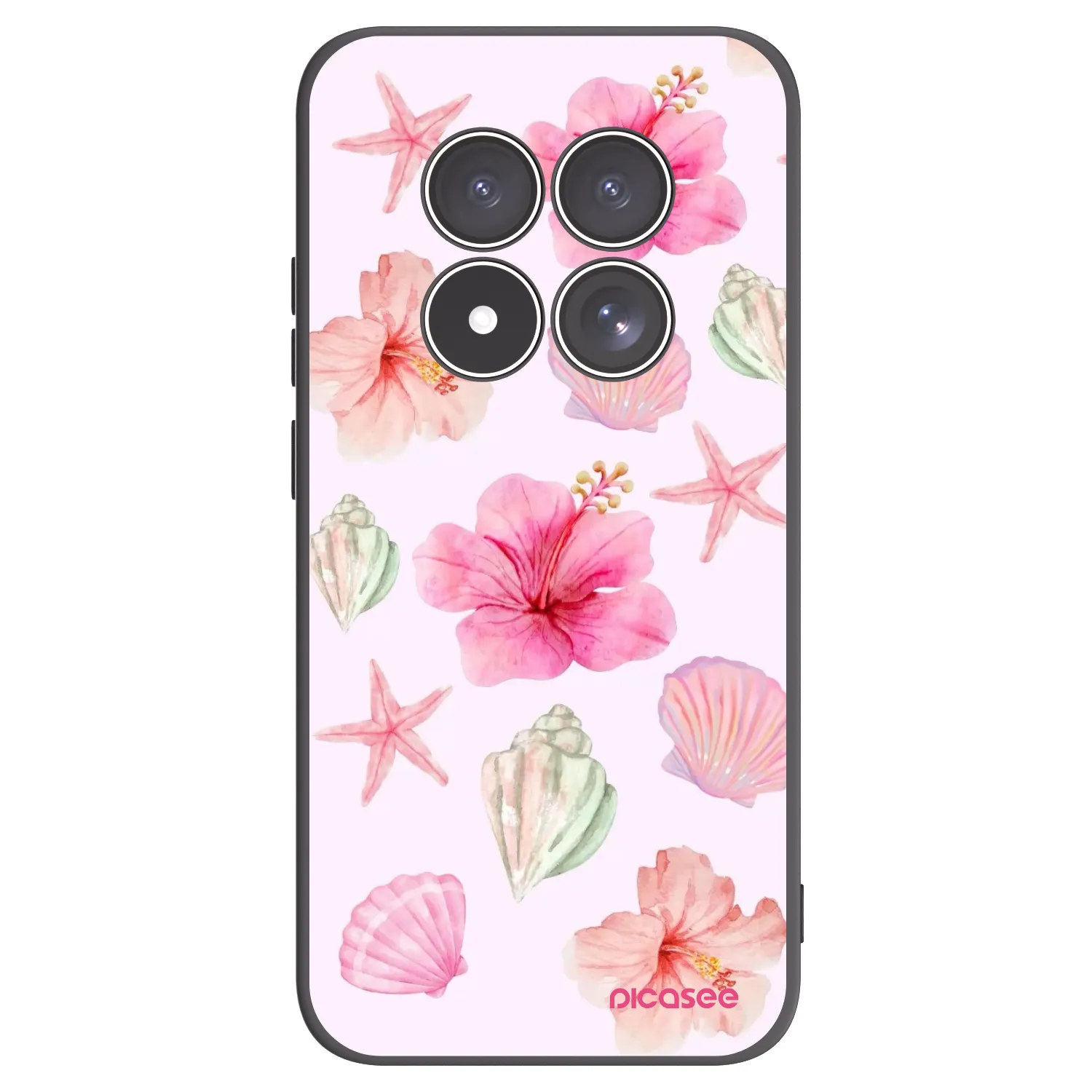 Picasee fekete szilikon tok az alábbi mobiltelefonokra Xiaomi Redmi Note 15 Pro 4G - Blush Lagoon