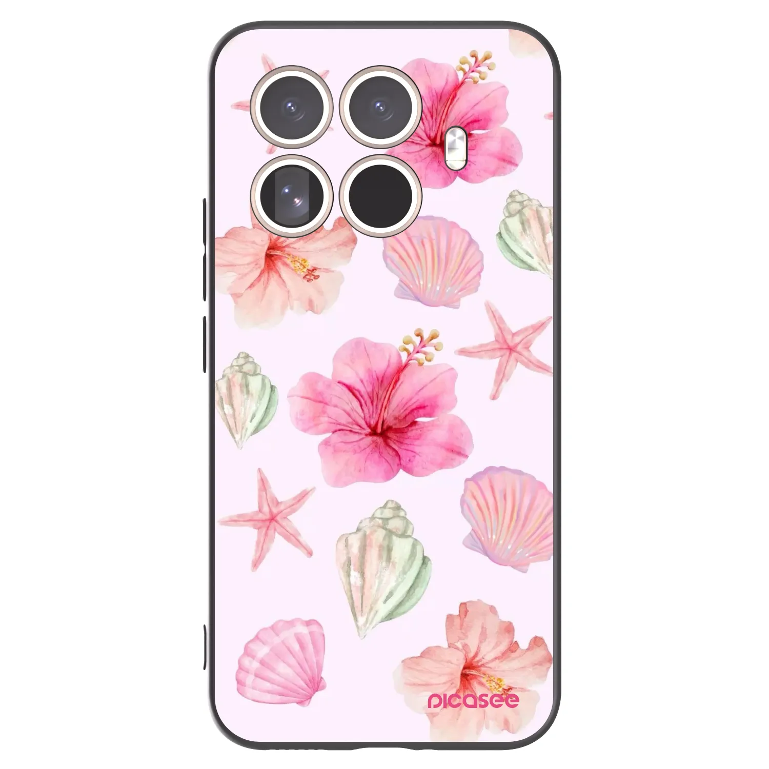 Picasee fekete szilikon tok az alábbi mobiltelefonokra Xiaomi 15T Pro - Blush Lagoon