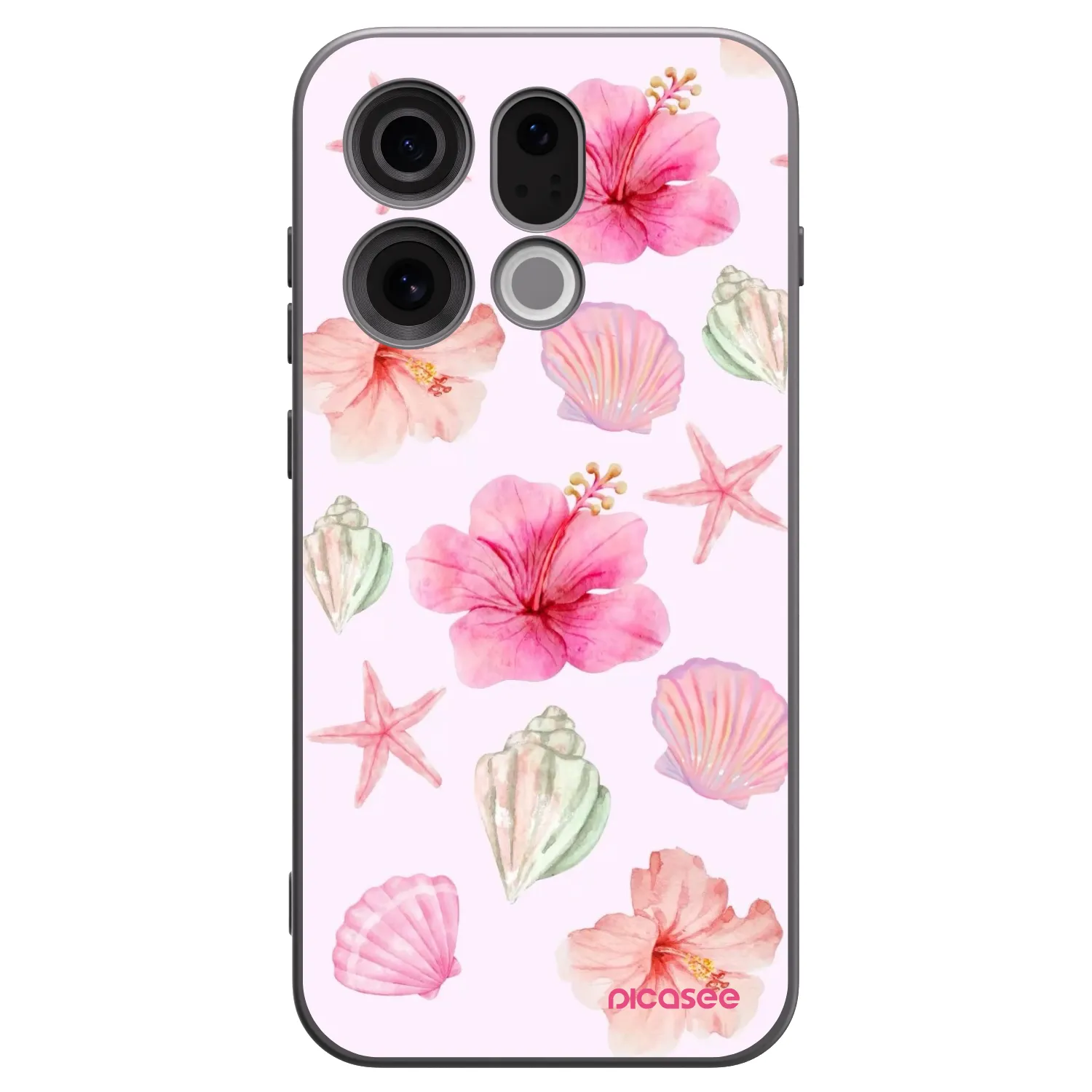 Picasee fekete szilikon tok az alábbi mobiltelefonokra OPPO Find X9 - Blush Lagoon