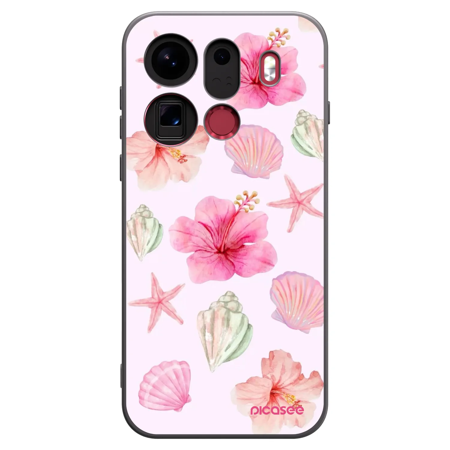 Picasee fekete szilikon tok az alábbi mobiltelefonokra OPPO Find X9 Pro - Blush Lagoon