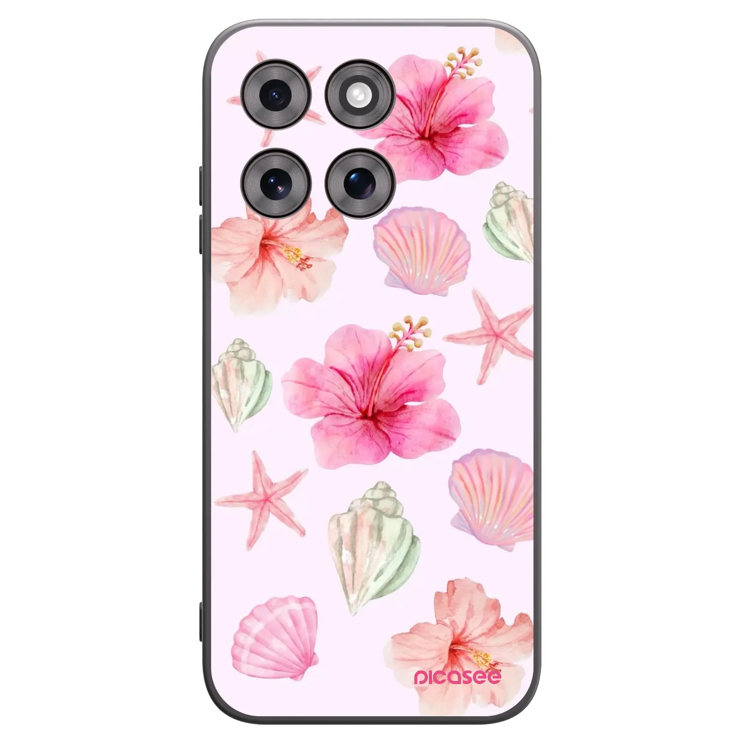 Picasee fekete szilikon tok az alábbi mobiltelefonokra Motorola Moto G77 - Blush Lagoon