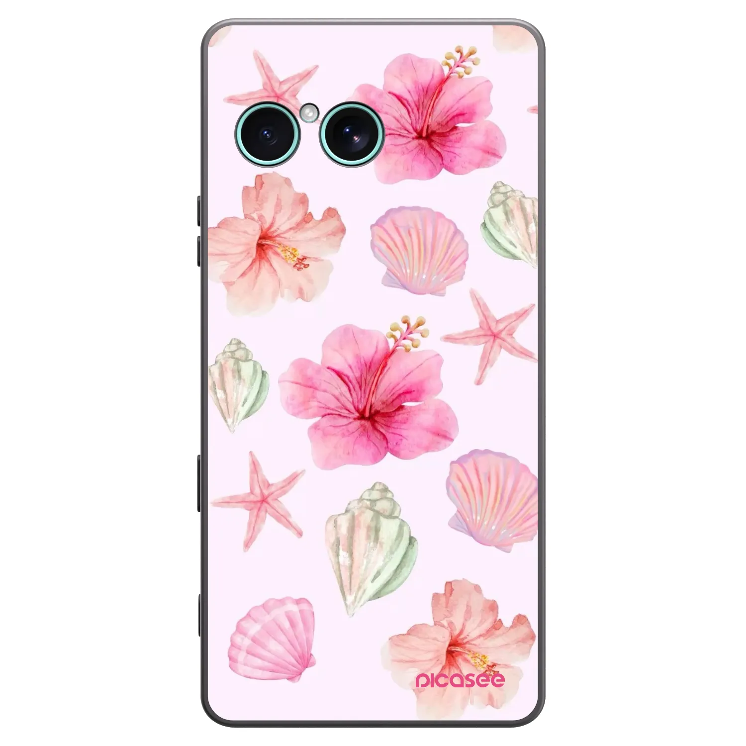 Picasee fekete szilikon tok az alábbi mobiltelefonokra Sony Xperia 10 VII - Blush Lagoon