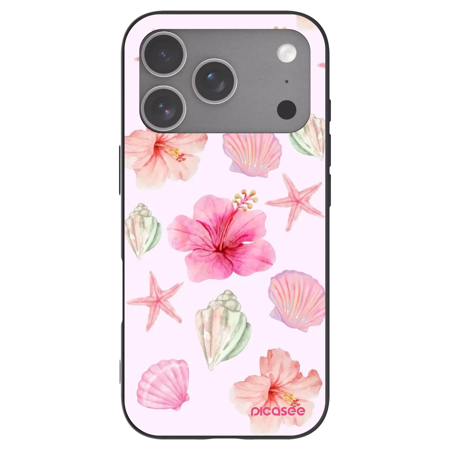 Picasee fekete szilikon tok az alábbi mobiltelefonokra Apple iPhone 18 Pro - Blush Lagoon
