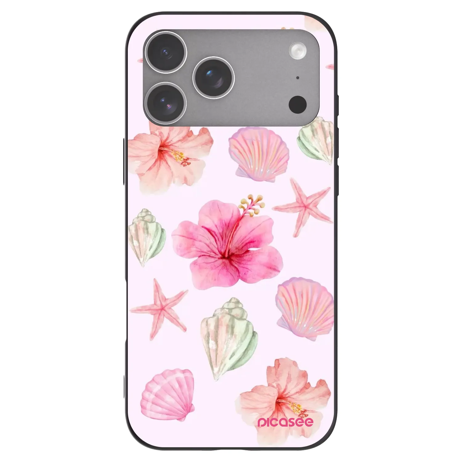 Picasee fekete szilikon tok az alábbi mobiltelefonokra Apple iPhone 18 Pro Max - Blush Lagoon