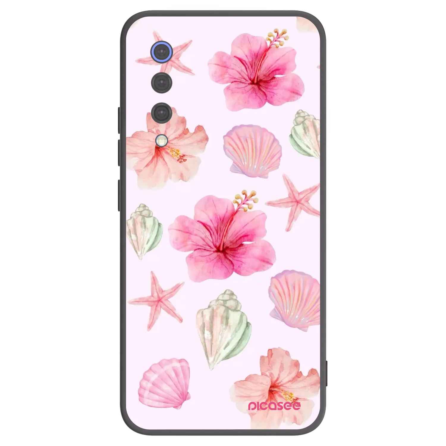 Picasee fekete szilikon tok az alábbi mobiltelefonokra Xiaomi Mi 9 SE - Blush Lagoon