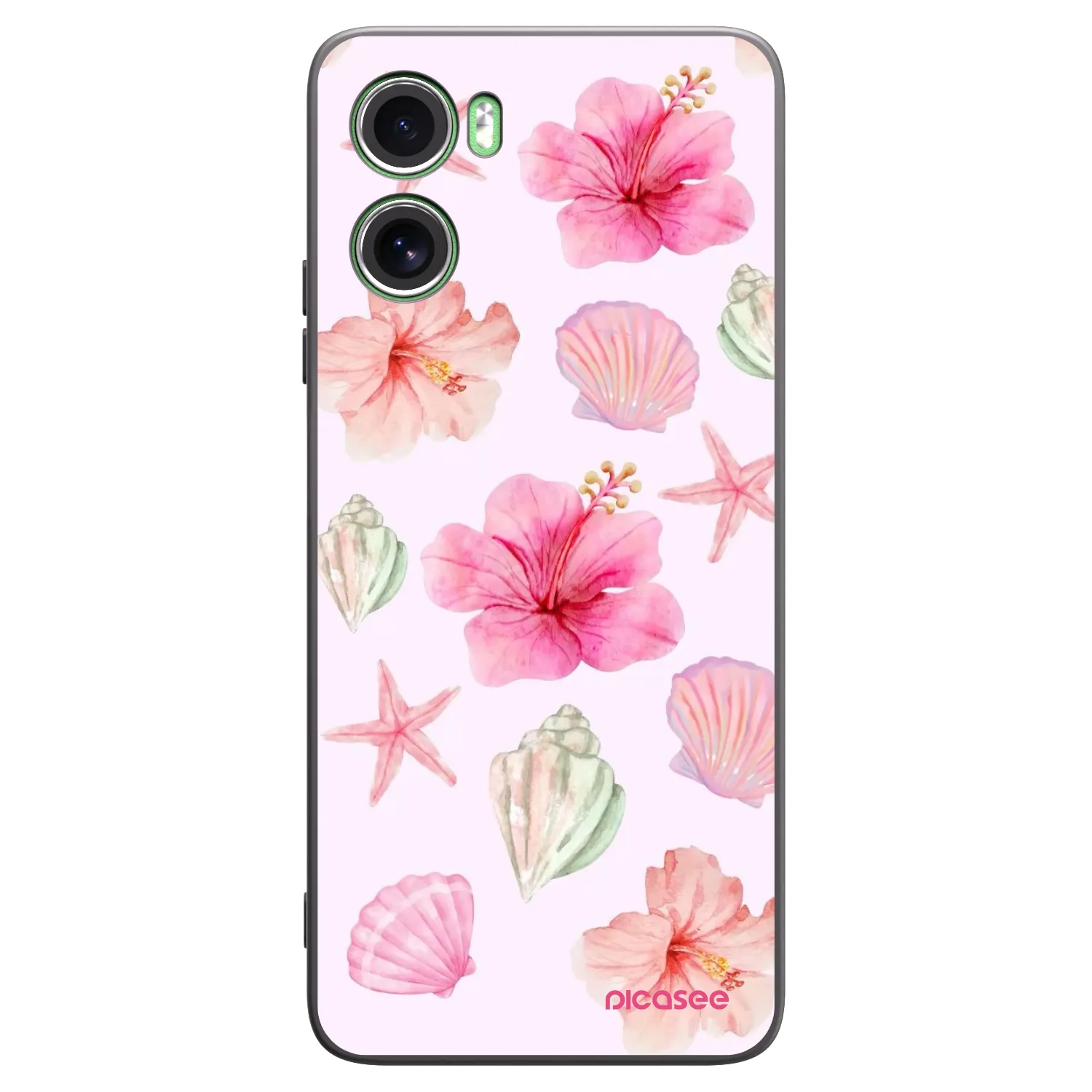 Picasee fekete szilikon tok az alábbi mobiltelefonokra Motorola Moto G06 - Blush Lagoon