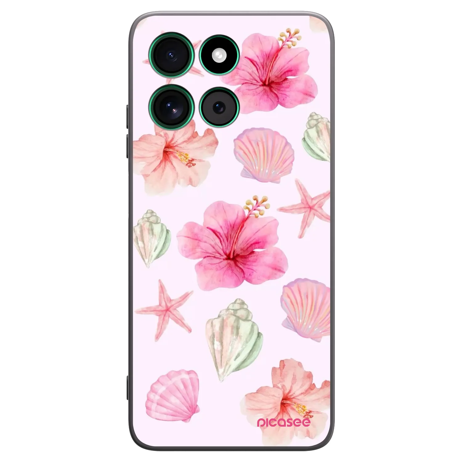Picasee fekete szilikon tok az alábbi mobiltelefonokra Motorola Moto G57 Power - Blush Lagoon