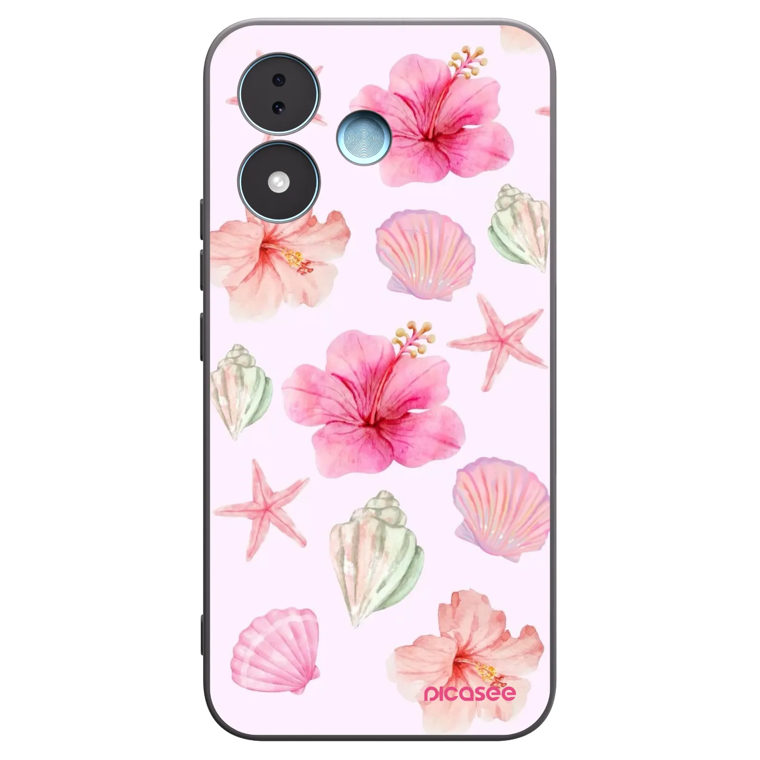 Picasee fekete szilikon tok az alábbi mobiltelefonokra Xiaomi Redmi Note 17 5G - Blush Lagoon