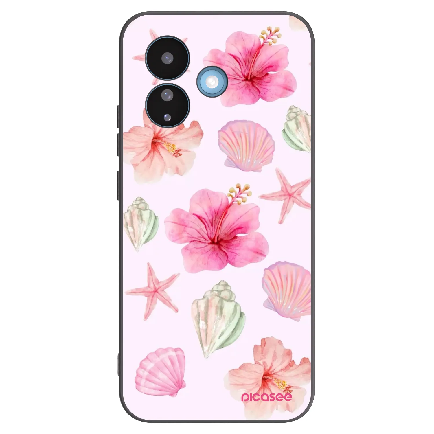 Picasee fekete szilikon tok az alábbi mobiltelefonokra Xiaomi Redmi Note 17 Pro 5G - Blush Lagoon