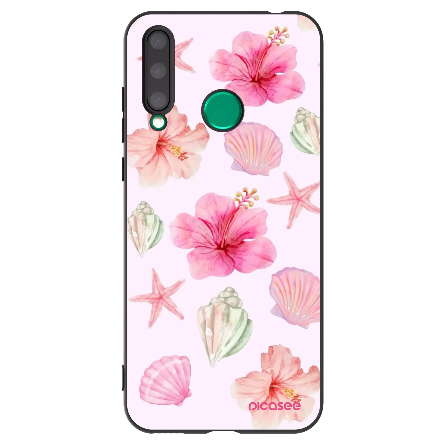 Picasee fekete szilikon tok az alábbi mobiltelefonokra Honor 20 Lite - Blush Lagoon