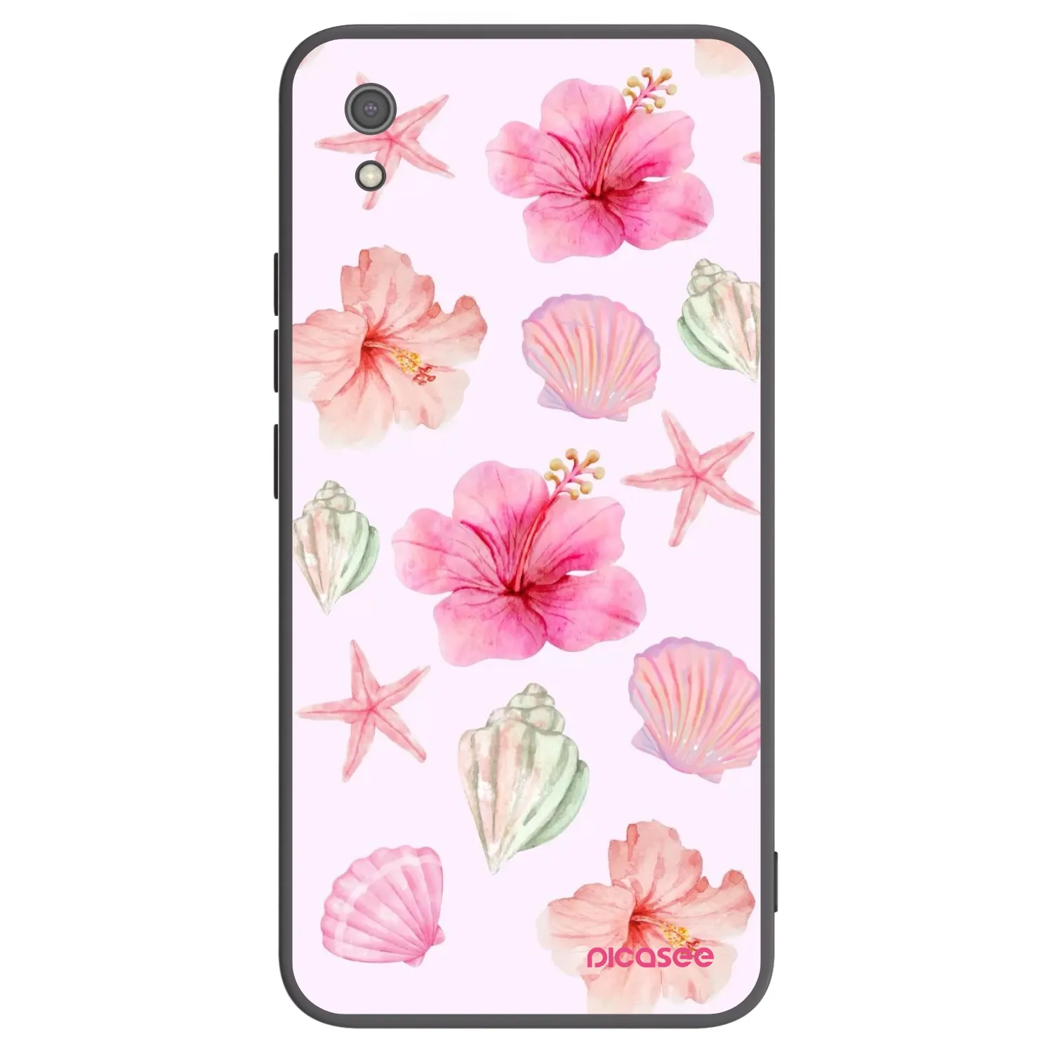Picasee fekete szilikon tok az alábbi mobiltelefonokra Xiaomi Redmi 7A - Blush Lagoon