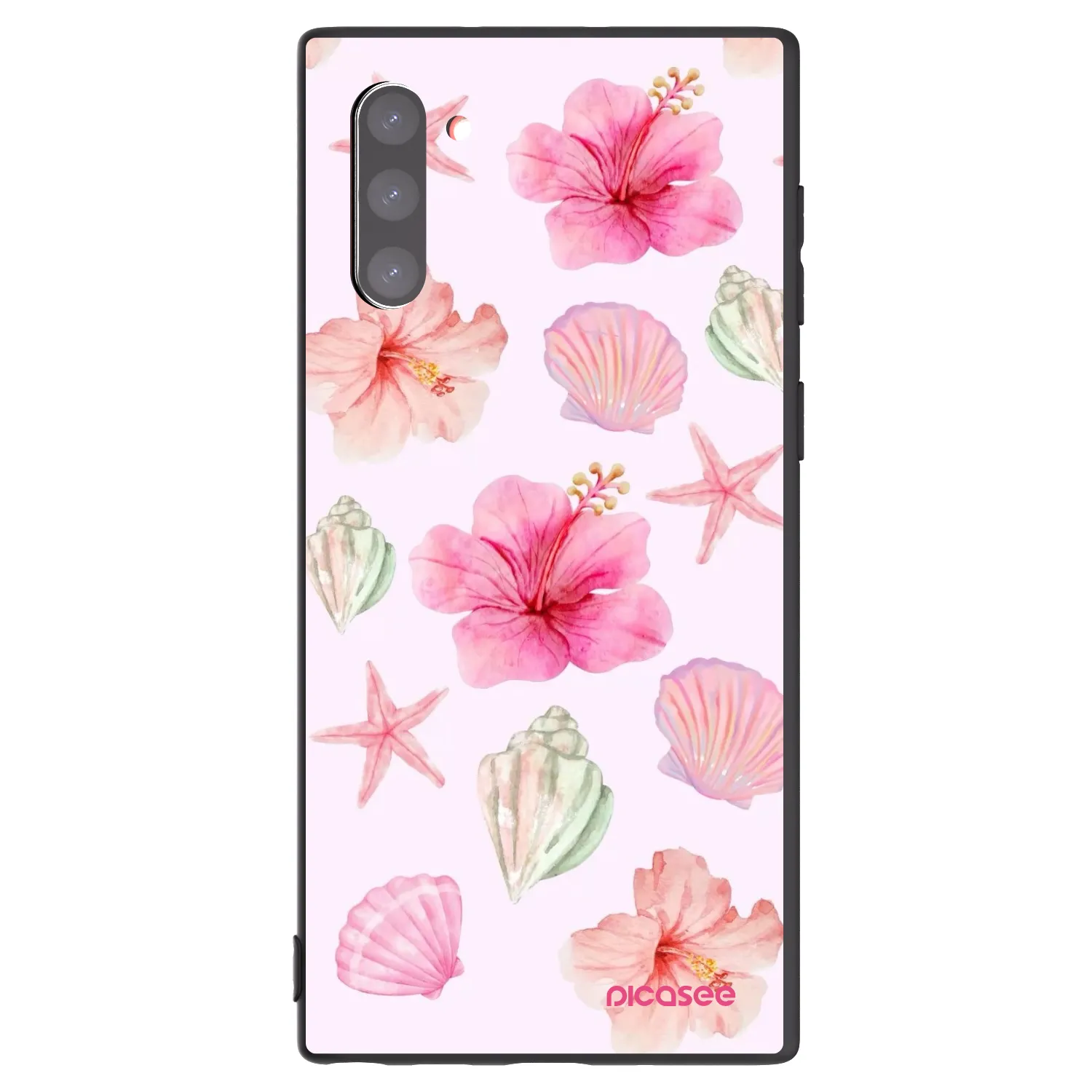Picasee fekete szilikon tok az alábbi mobiltelefonokra Samsung Galaxy Note 10 N970F - Blush Lagoon