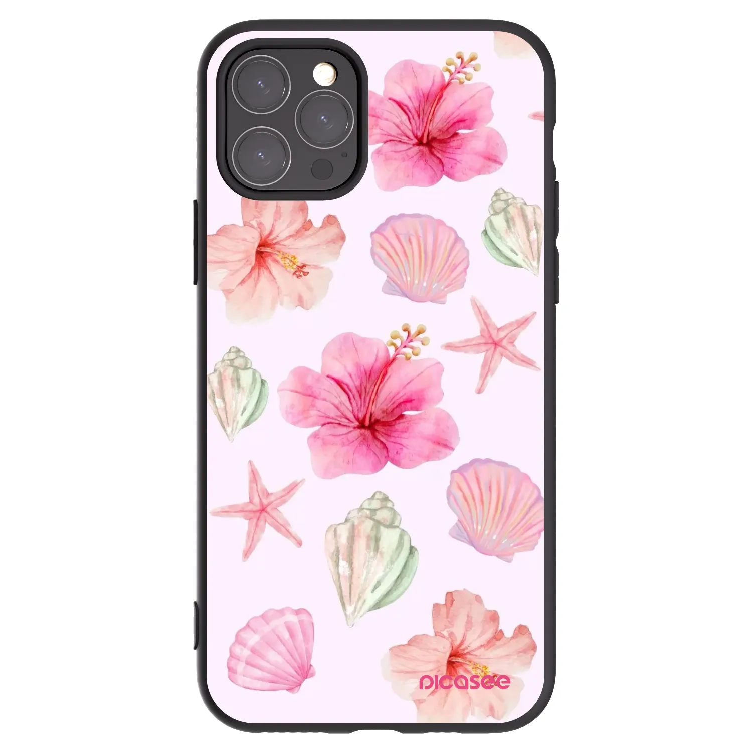 Picasee fekete szilikon tok az alábbi mobiltelefonokra Apple iPhone 11 Pro - Blush Lagoon