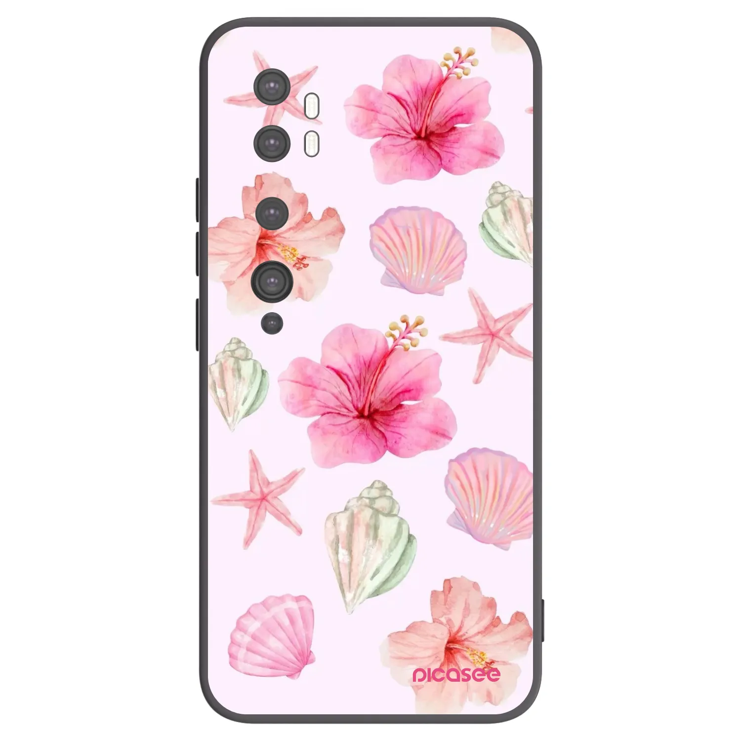 Picasee fekete szilikon tok az alábbi mobiltelefonokra Xiaomi Mi Note 10 (Pro) - Blush Lagoon
