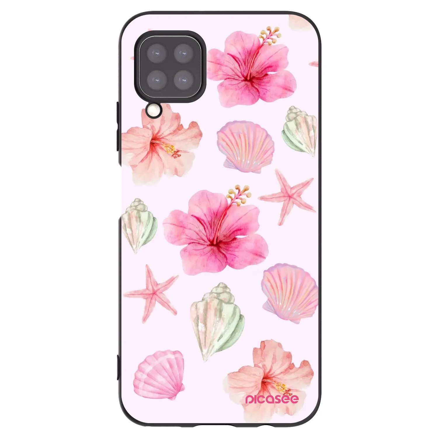 Picasee fekete szilikon tok az alábbi mobiltelefonokra Huawei P40 Lite - Blush Lagoon