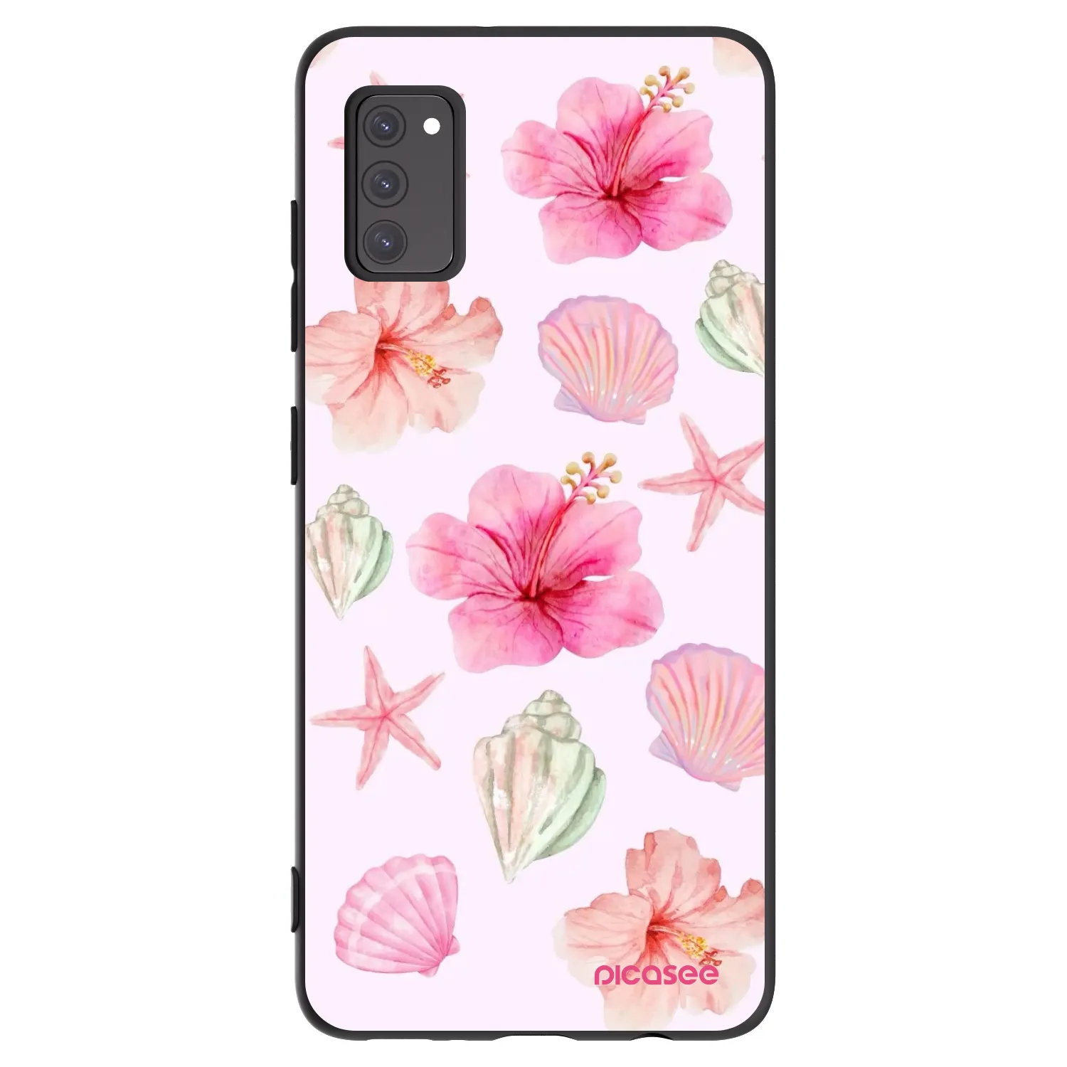 Picasee fekete szilikon tok az alábbi mobiltelefonokra Samsung Galaxy A41 A415F - Blush Lagoon