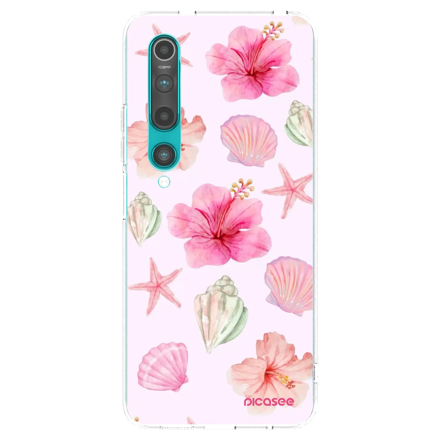 Picasee átlátszó szilikon tok az alábbi mobiltelefonokra Xiaomi Mi 10 - Blush Lagoon