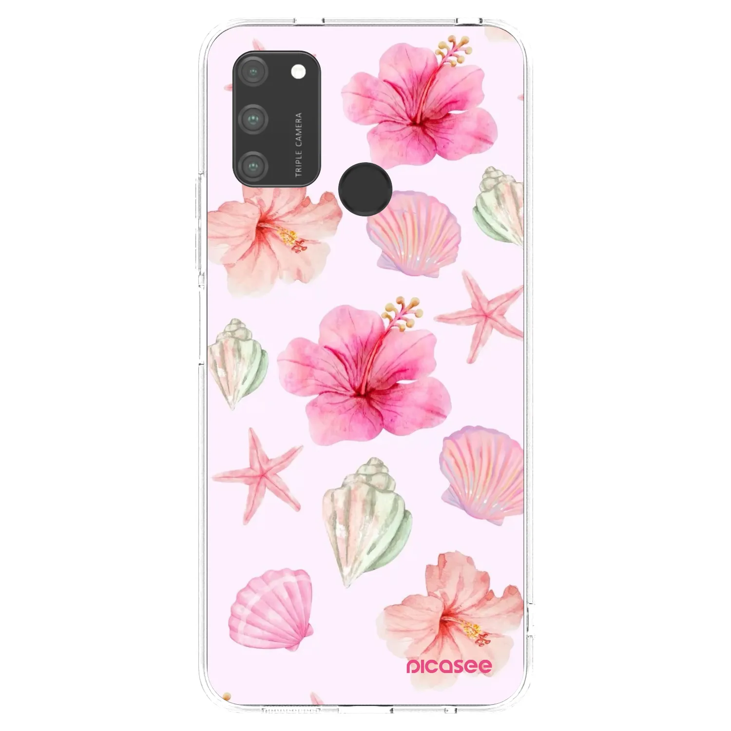 Picasee átlátszó szilikon tok az alábbi mobiltelefonokra Honor 9A - Blush Lagoon
