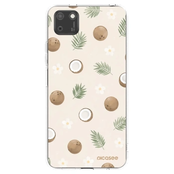 Picasee átlátszó szilikon tok az alábbi mobiltelefonokra Huawei Y5P - Coconut Breeze