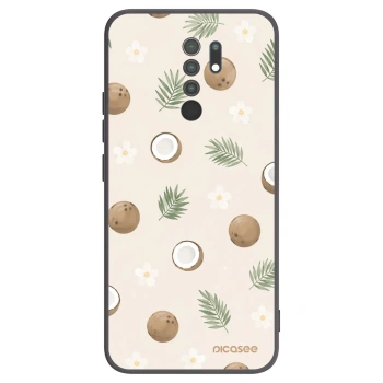 Picasee fekete szilikon tok az alábbi mobiltelefonokra Xiaomi Redmi 9 - Coconut Breeze