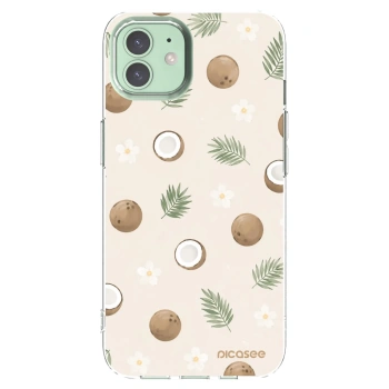 Picasee átlátszó szilikon tok az alábbi mobiltelefonokra Apple iPhone 12 Pro - Coconut Breeze