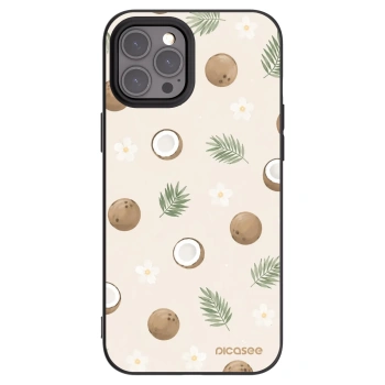 Picasee fekete szilikon tok az alábbi mobiltelefonokra Apple iPhone 12 Pro Max - Coconut Breeze