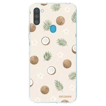 Picasee átlátszó szilikon tok az alábbi mobiltelefonokra Samsung Galaxy M11 - Coconut Breeze