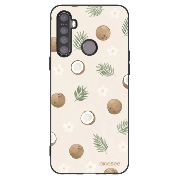 Picasee fekete szilikon tok az alábbi mobiltelefonokra Realme 6i - Coconut Breeze