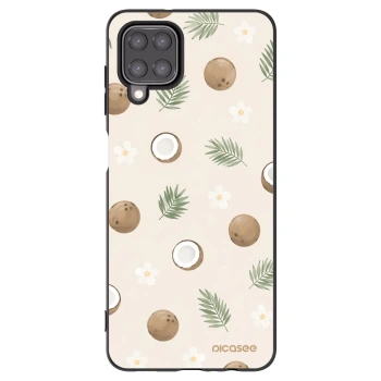 Picasee fekete szilikon tok az alábbi mobiltelefonokra Samsung Galaxy A12 A125F - Coconut Breeze