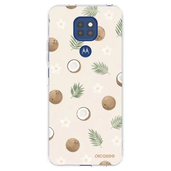 Picasee átlátszó szilikon tok az alábbi mobiltelefonokra Motorola Moto G9 Play - Coconut Breeze