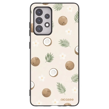Picasee fekete szilikon tok az alábbi mobiltelefonokra Samsung Galaxy A52 5G A525F - Coconut Breeze