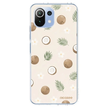 Picasee átlátszó szilikon tok az alábbi mobiltelefonokra Xiaomi Mi 11 Lite - Coconut Breeze