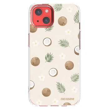 Picasee átlátszó szilikon tok az alábbi mobiltelefonokra Apple iPhone 13 - Coconut Breeze