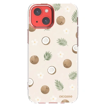 Picasee átlátszó szilikon tok az alábbi mobiltelefonokra Apple iPhone 13 mini - Coconut Breeze