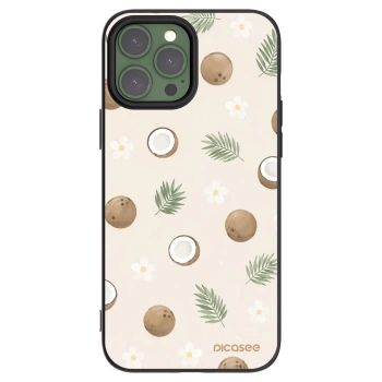 Picasee fekete szilikon tok az alábbi mobiltelefonokra Apple iPhone 13 Pro Max - Coconut Breeze