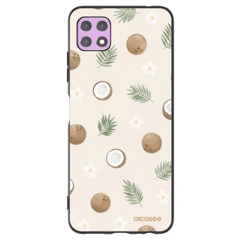 Picasee fekete szilikon tok az alábbi mobiltelefonokra Samsung Galaxy A22 A226B 5G - Coconut Breeze